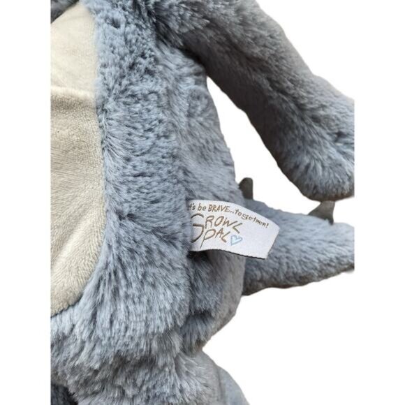 Growl Pal Lets Be Brave Polka Dot Plush Stuffed Animal Toy Demdaco 16" - Picture 3 of 3